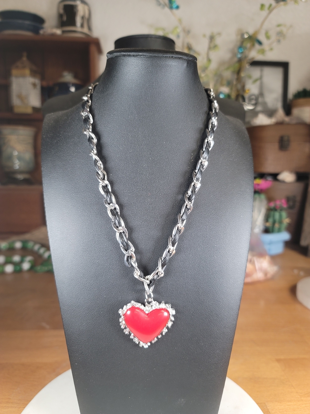 paparazzi Red Heart Pendant Chain Necklace